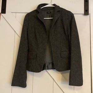 J.Crew wool gray blazer jacket. Cropped.